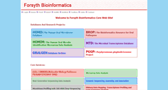 Desktop Screenshot of bioinformatics.forsyth.org
